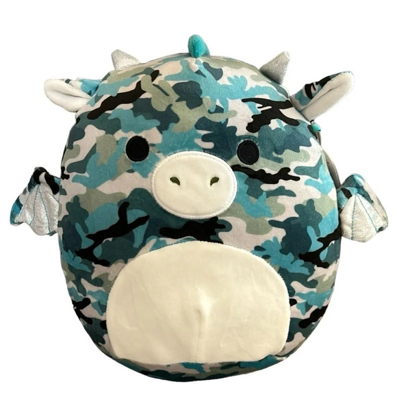 Squishmallows Dragon Keanu Camo, size 8” NWT - Picture 1 of 11